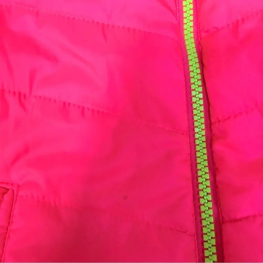 2T puffer jacket hooded girls bright colors Champion brand